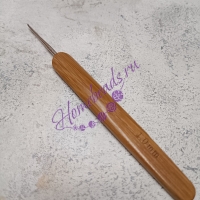 Крючок для вязания с деревянной ручкой, 1,0 мм