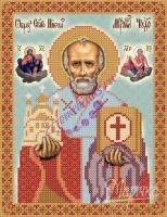 Ткань с рисунком "Св. Николай архиепископ Мир Ликийских, чудотворец"