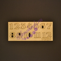 Набор цифр для часов, арт. 01030049, высота 2 см.