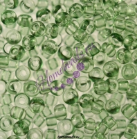 Бисер Чехия, прозрачный пастельных тонов, зеленый, 01163
