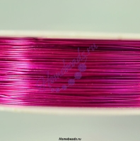 Проволока для бисероплетения 0,3 мм/50м, розовая