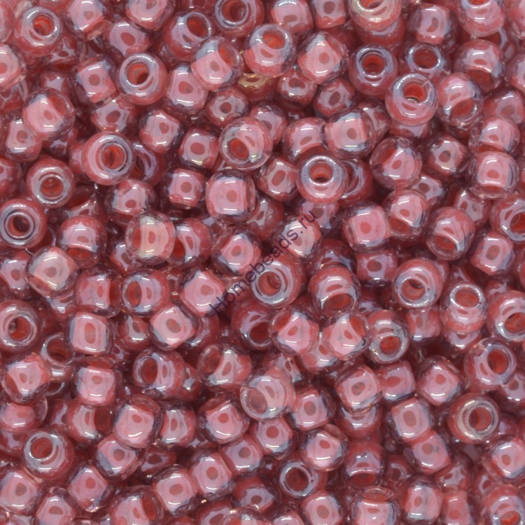 Бисер TOHO, TR-11-291, окрашенный изнутри, Розовый/Сиреневый окрас