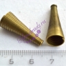 Конус "Пружинка" 24*10 мм(8 мм внутр), цвет: бронза