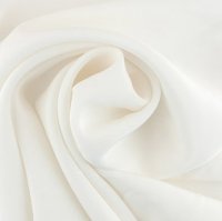 Ткань для батика crepe de Chine, 55 см х 55 см, 100% шелк, белый