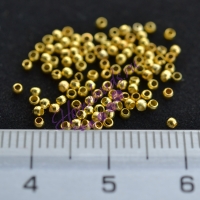 Стопперы-шарики, 1*1,5 мм, цвет: золото