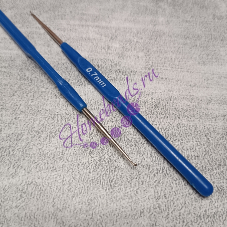 Крючок для вязания с пластиковой ручкой, 0,7 мм