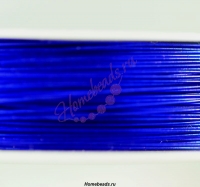 Проволока для бисероплетения 0,4 мм/50 м, синяя