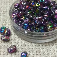 Бусины SUPERDUO, MATUBO (ЧЕХИЯ), 10 г, 2.5 мм x 5мм, Crystal Magic Violet/Grey - 00030-95500