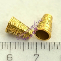 Конус 10*7 мм(5 мм внутр), цвет: золото