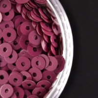 Пайетки плоские 3 мм (Италия), цвет: 4504 Bordeaux