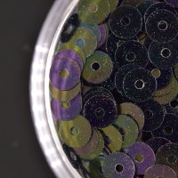 Пайетки плоские 4 мм (Италия), цвет: 5020 Scarabeo