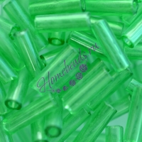 Стеклярус 50100, зелёный, 7 мм