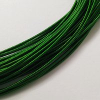 Канитель жесткая, цвет: зеленый, 1.2 мм, 5 г