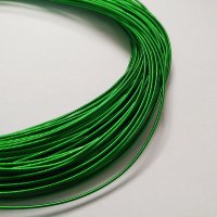 Канитель жесткая, цвет: светло-зеленый, 1.0 мм, 5 г