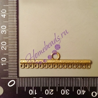 Коннектор "339" с 1 на 15 нити, золото, 2 шт