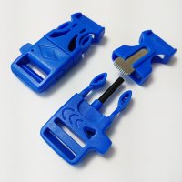 Фастекс 20 мм с огнивом и свистком (blue)