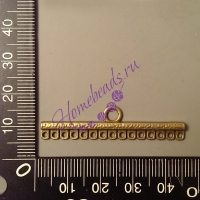 Коннектор "340" с 1 на 15 нити, бронза, 2 шт