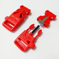 Фастекс 20 мм с огнивом и свистком (red) 