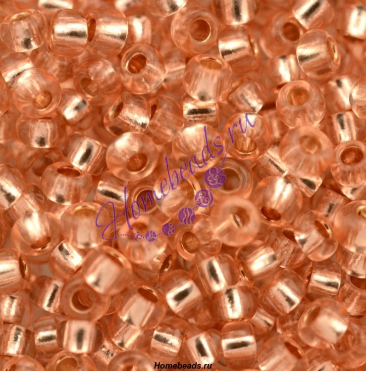 Бисер Чехия, огоньки пастельных тонов, розовый, 78185