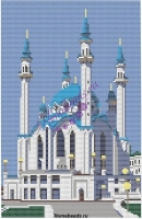 Схема для полной вышивки бисером на габардине - "Мечеть Кул-Шариф" А3, К-64