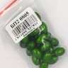 Бусины пластиковые "Олива" 8*11 мм, зелёный