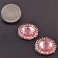 Стразы декоративные СХ21205, 12 мм, розовый