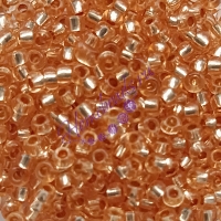 Бисер Чехия, огоньки пастельных тонов, оранжевый, 78184
