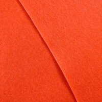 Фетр для рукоделия, мягкий, 1 мм, 20*30 см,  кислотно оранжевый