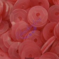 Пайетки круглой формы с матовым эффектом 6 мм. Цвет: ZMF-42 розовый