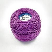 Пряжа для вязания "Ирис" Цвет: 0077 сиреневый 10г