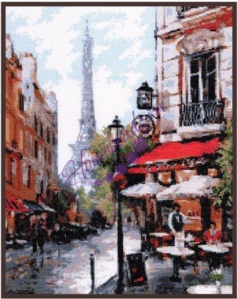 В Париже дождь Набор для вышивания Овен 868