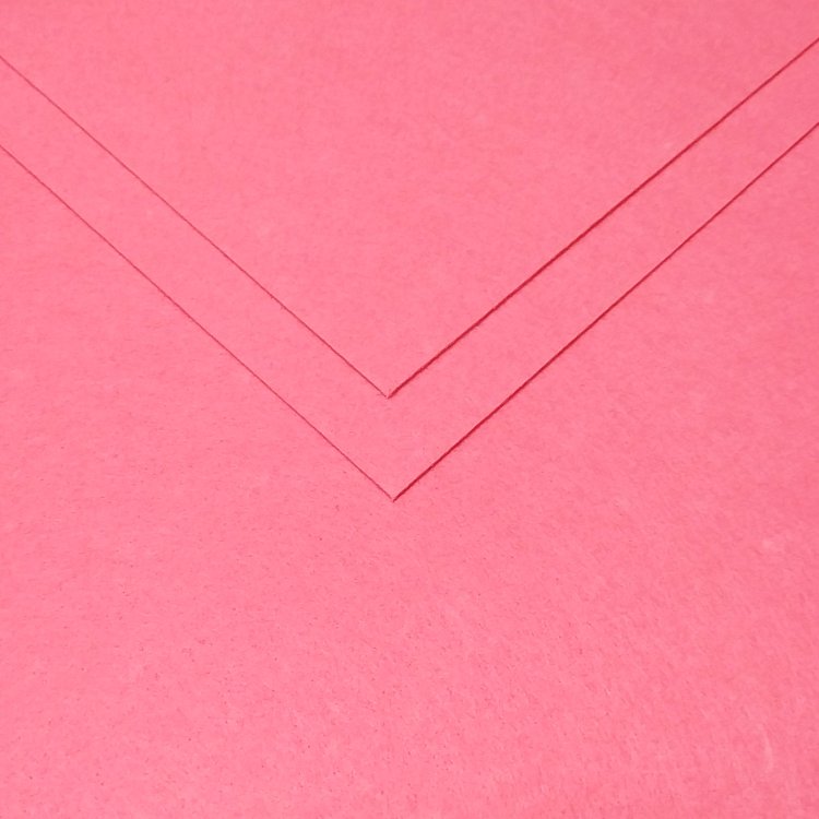 Фетр жесткий "Ideal" 1 мм, 20*30 см, розовый 614