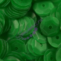 Пайетки круглой формы с матовым эффектом 6 мм. Цвет: ZMF-43 зеленый