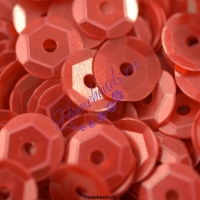Пайетки круглой формы с матовым эффектом 6 мм. Цвет: ZMF-49 красный