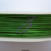 Проволока для бисероплетения 0,5 мм/40 м, зеленая