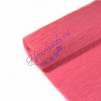 Бумага гофрированная розовая №36 50*250см, Китай