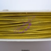 Проволока для бисероплетения 0,5 мм/40 м, золото