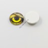 Глаза для игрушек, стекло, 12 мм, желтый