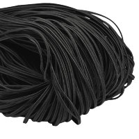 Шнур эластичный отделочный "Сутаж", 2мм, цв.черный 