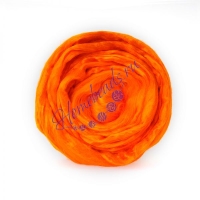 Гребенная лента для валяния (Вискоза) ТРО, 50г цв. 0490 ярко-оранжевый
