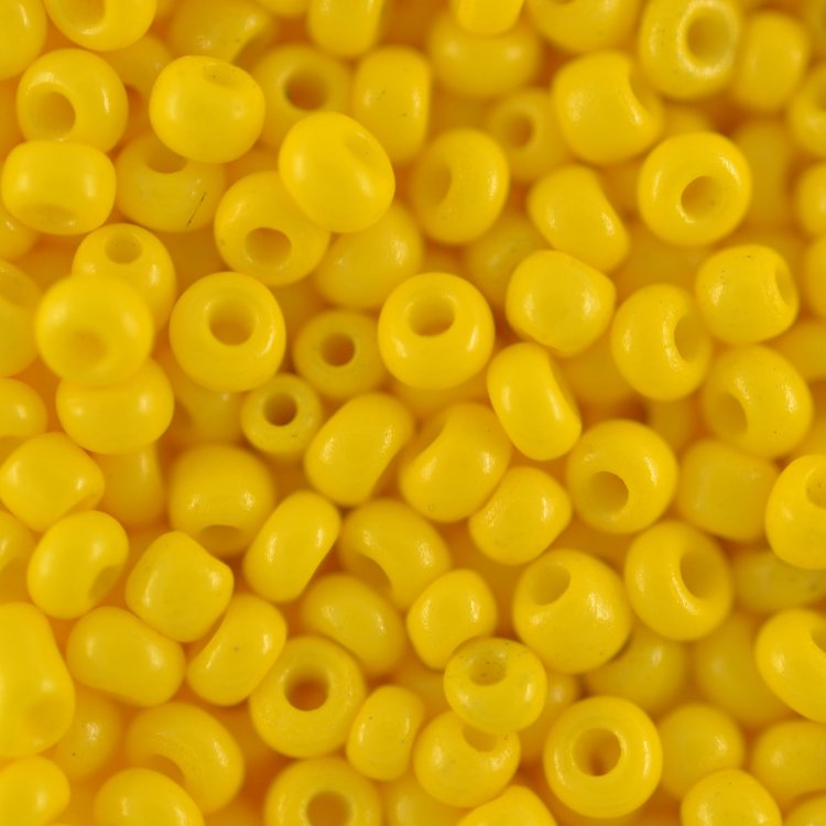 Бисер Glace (ААА-5547), непрозрачный, желтый
