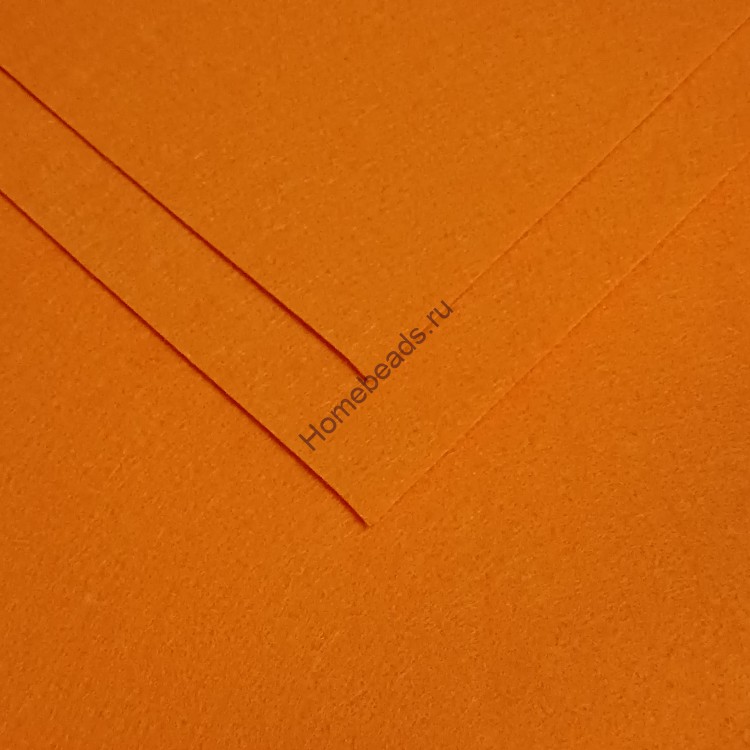 Фетр жесткий "Ideal" 1 мм, 20*30 см, оранжевый 645