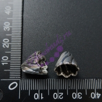 Конус 12*13 мм(10 мм внутр), цвет: серебро
